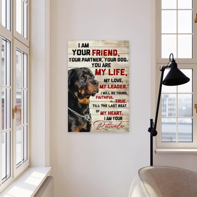 «I Am Your Friend Your Partners Your Dog», impression sur toile tendue