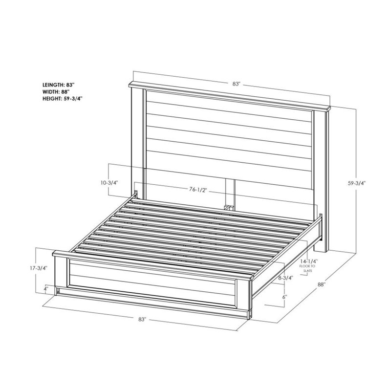 Ensemble de chambre à coucher 3 pièces en teck, Très grand