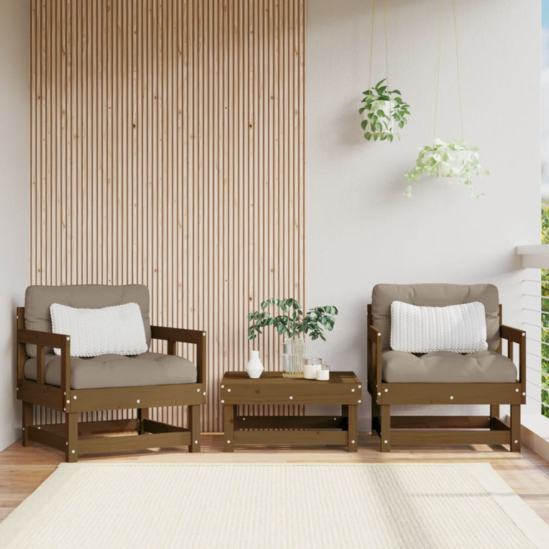 Paderna Outdoor Lounge Chair, Honey Brown