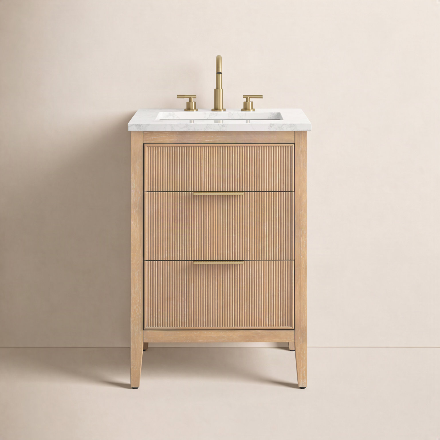 Bilroy 24" Oak Single Bathroom Vanity, Classic Oak