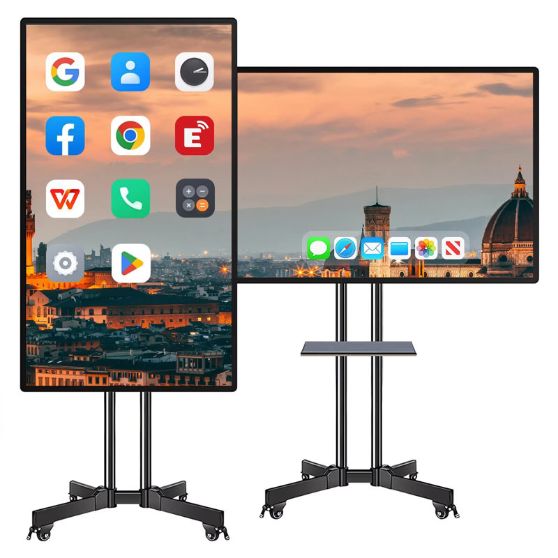 JYXCN 49 "Smart TVs Tableau blanc électronique numérique à double système d'exploitation Google Touch Drive et Dropbox Sync pour salle de classe, bureau et salon (avec fixation murale incluse)