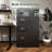 Steel File Locker With Lock, 4 Drawers, And Storage Wardrobe, , Silent Operation For Office Metal Vertical Locker, Black Finish, High - Quality Cold Rolled Steel, Smooth Drawers Home-120267546
