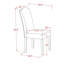 Ensemble de salle à manger 9 pièces comprenant une table de cuisine rectangulaire avec pieds en X et 8 chaises Parson revêtues de similicuir noir, noir brossé