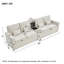 4 Seater Linen Sofa-1960977691