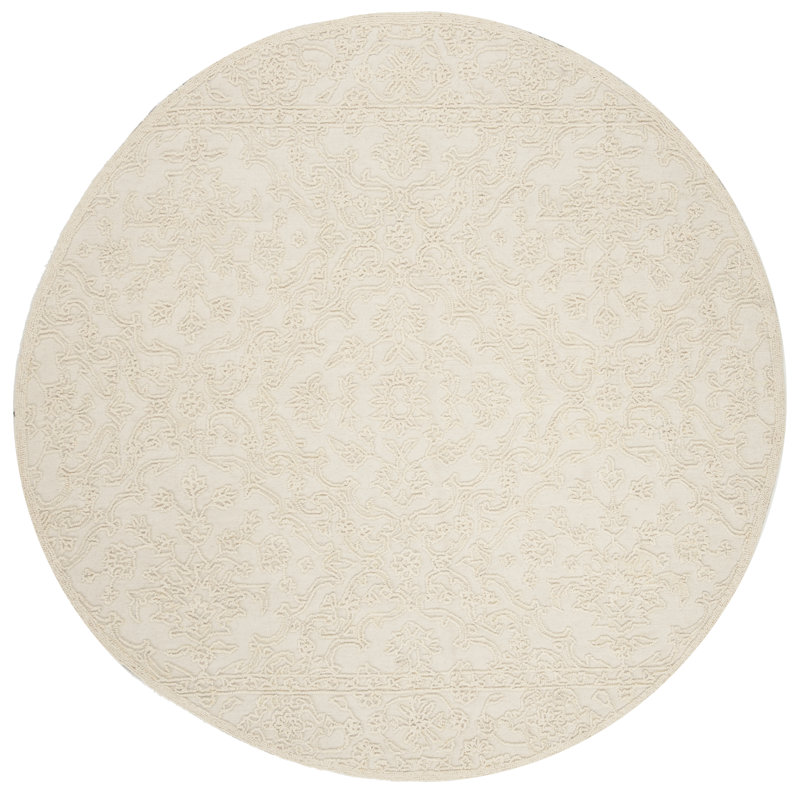 Tapis en laine touffeté à la main Martha Stewart, Rond 6 pi