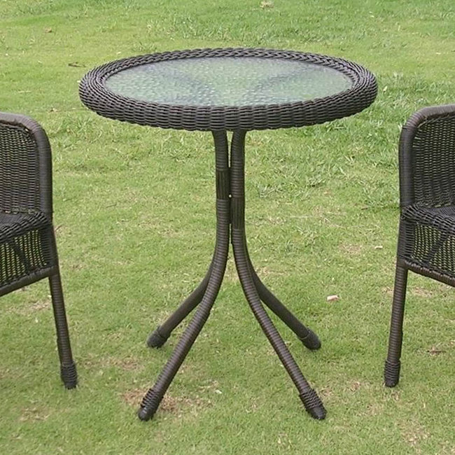 Table bistro Arved, Noir antique