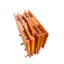 Plateaux en bois massif et support de rangement, finition miel, idéal pour le salon de 4 tables avec rangement, bois, pratique