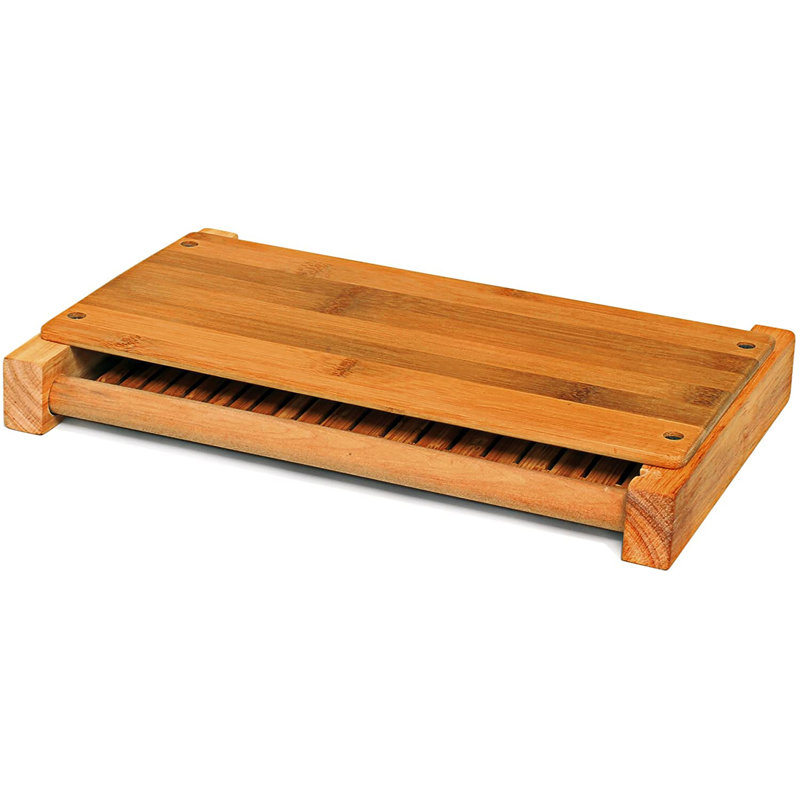 Dbtech Bamboo Wood Compact Foldable Bread Slicer