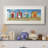 " Bright Beach Huts " Painting Print