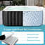 Spa CQYG, spa gonflable portable, spa extérieur pour 2 à 6 personnes avec jets de bulles et pompe chauffante, filtre-105702973