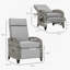Fauteuil inclinable gris, Fauteuil inclinable d'extérieur-1843765582