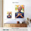 Portrait moderne de Nelson Mandela-350479435