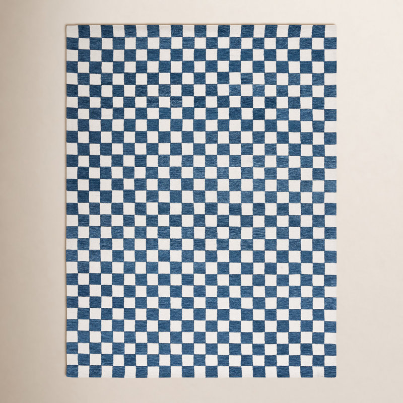 Freemont Area Rug In Blue/Ivory, Rectangle 9' x 12'