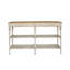 Console en bois avec tablette ouverte