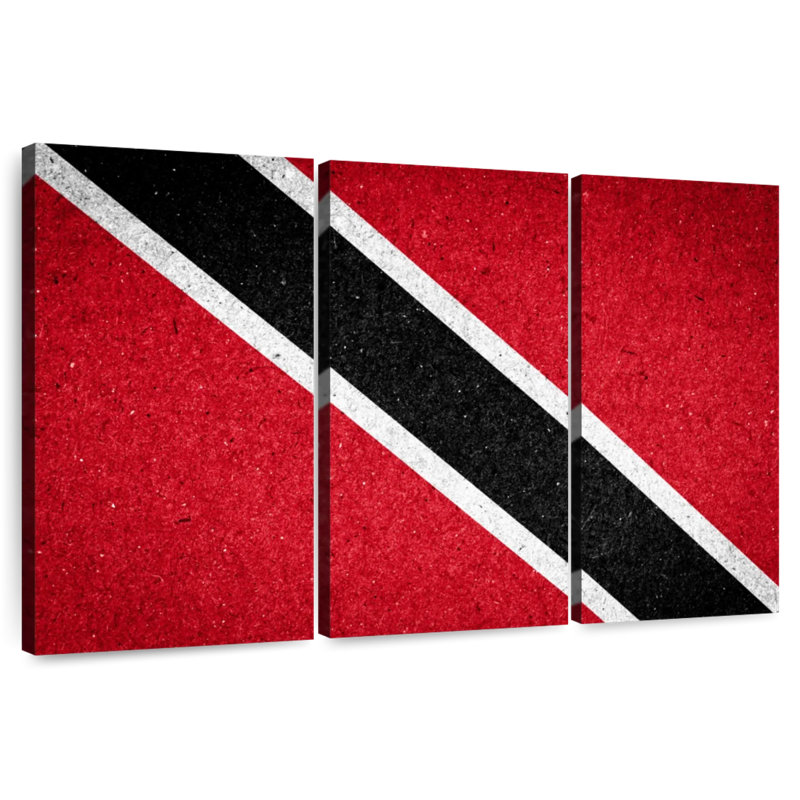 Borges, Trinité-et-Tobago, drapeau national, H 20 po x l 33 po