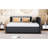 Linen Fabric Daybed With Movable Trundle, Gray, Robust Bed Frame, No Box Spring Needed Gray Requirement, Classic Design For Stable Structure And Space Saving-877255432