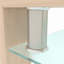 Table basse rectangulaire en verre transparent