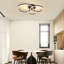 Black Dimmable Acrylic LED Flush Mount Ceiling Light-144259708-144297514