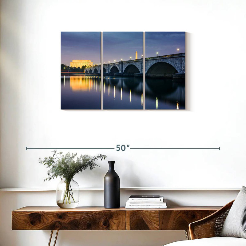 Lilie Arlington Memorial Bridge Glow, 20" H x 33" W