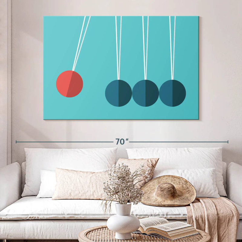 Keiri Newton's Cradle, 34" H x 51" W