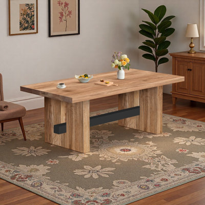 Petite table de salle à manger en bois massif pour quatre
