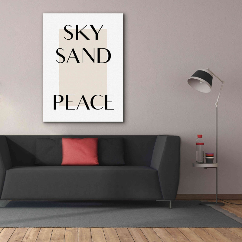 «Sky Sand Peace» par Design Fabrikken, estampe numérique sur toile, H 54 po x l 40 po x P 1,5 po