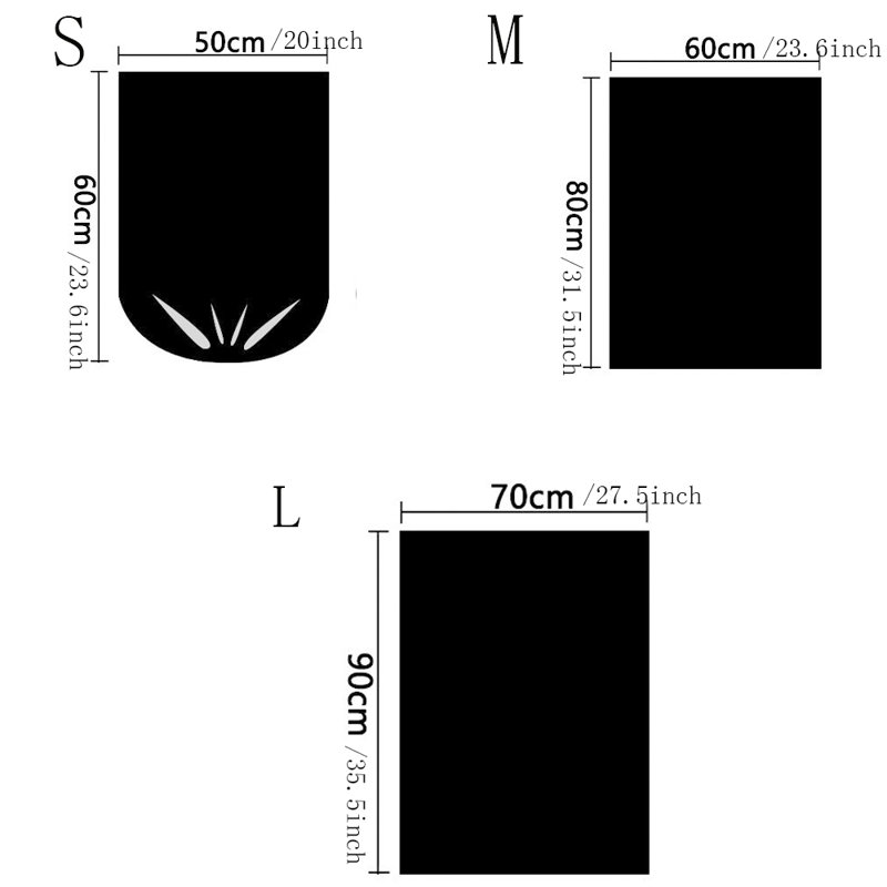 100 pièces, sac à ordures robuste noir à bouche plate, sac à ordures pour l'extérieur de bureau de cuisine, doublure de poubelle noire, sac à ordures robuste, adapté pour l'intérieur et l'extérieur