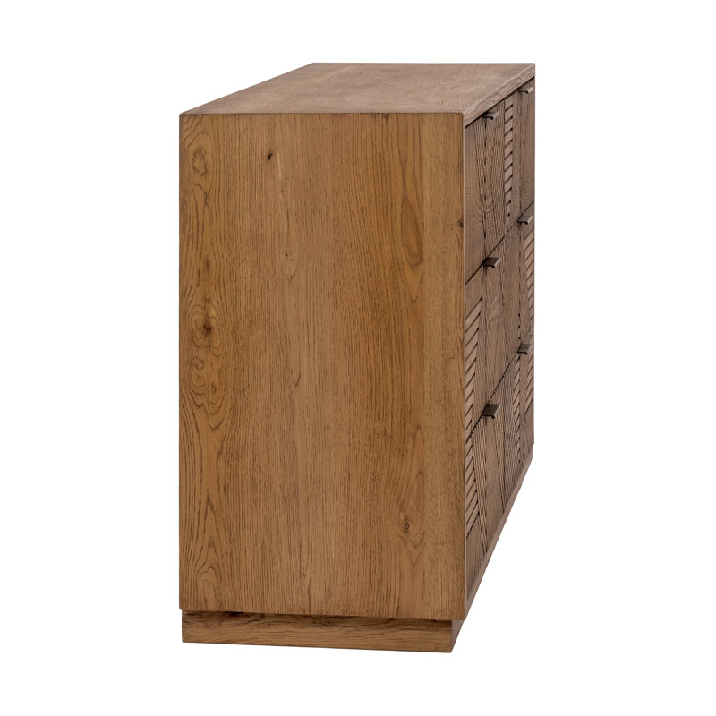 Santa Clara 6-drawer Wood Dresser, Brown