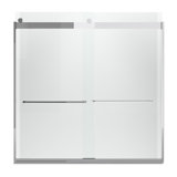 Levity 59.63" x 59.75" Bypass Bath Door with CleanCoat® Technology