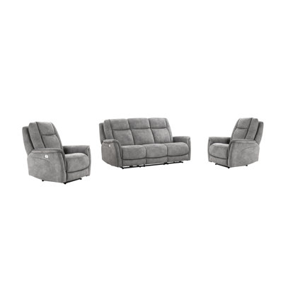 Blynn Power Reclining Sofa And Two Recliners