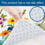 Ensemble de 2 tapis de cuisine bleu sarcelle à motif floral