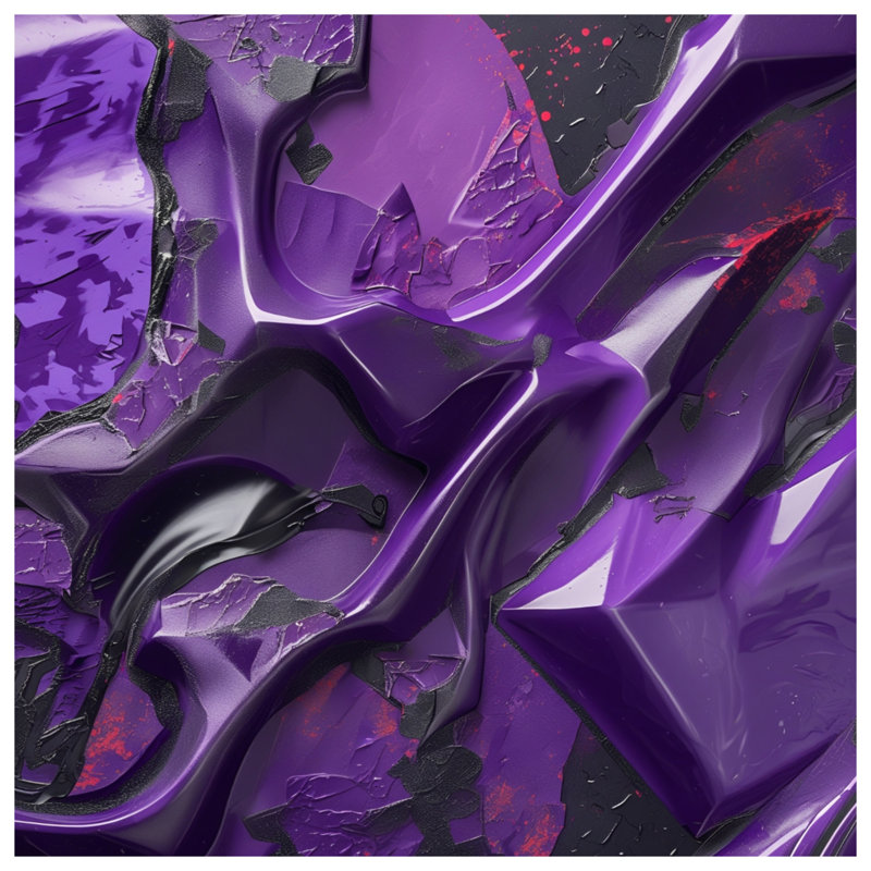 Couvertures texturées à motif abstrait mauve, 60in W x 80in H