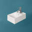 Lavabo à fixation murale simple 15,75 "x 10,75" avec trou unique à droite Britannia