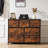 Verdi 7 Drawer 39.3" W Chest of drawer with Wood Top & Fabric Drawer-1852349177