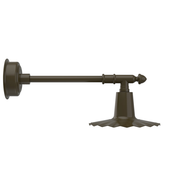 Iris LED Wall Light, 7.5" H x 12" W x 12" D, Mahogany Bronze