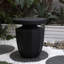 Table de bout décorative de jardin, table d'appoint moderne robuste robuste en faux terrazzo, table d'appoint pour l'intérieur et l'extérieur
