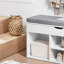 Carranza Polyester Upholstered Storage Bench-88577052