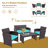 4 - Person Patio Conversation Set with Cushions-797615316