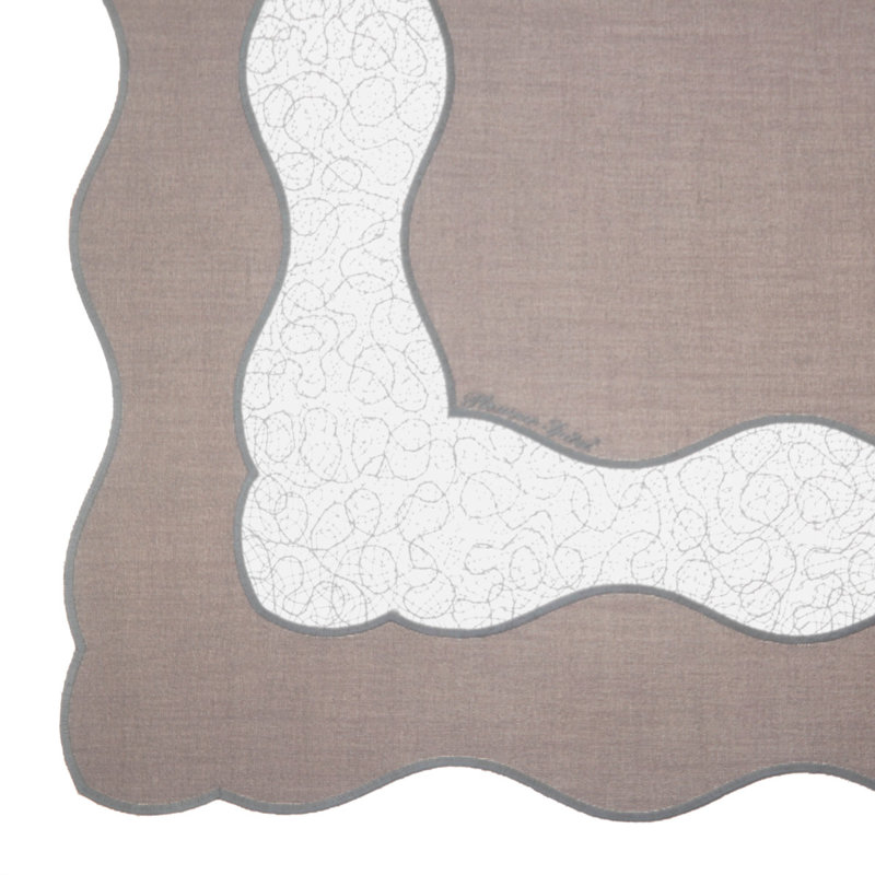 Mia Tablecloth, Grey
