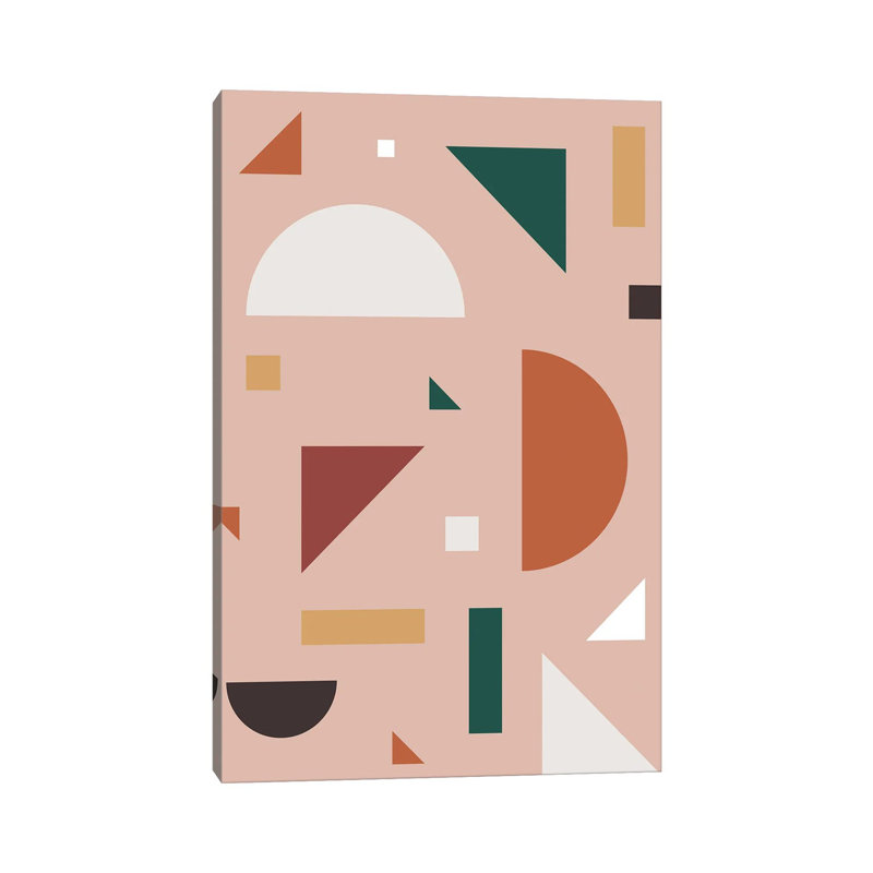 Abstract Geometric XXX - Print on Canvas, 101.6 cm H x 66.04 cm W x 1.91 cm D, Wrapped Canvas