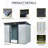 8Ft X 6Ft Outdoor Metal Storage With Lockable Sliding Doors And Transparent Plate For Garden, Lawn-123924919