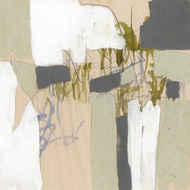 Warm Neutrals II by Jennifer Goldberger - Wrapped Canvas Painting, 91cm H x 91cm W