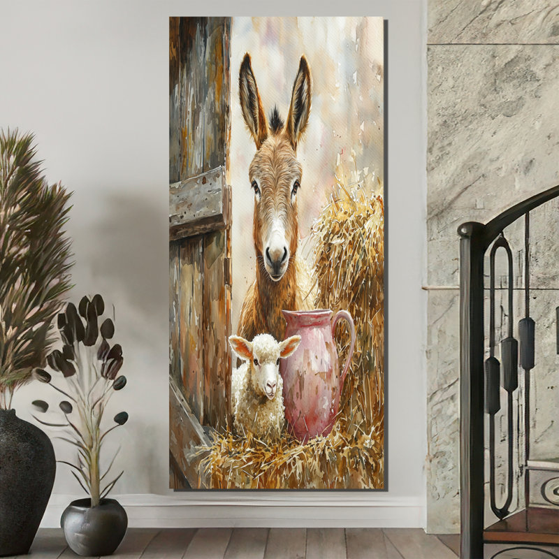 Dragomila - Animals Wall Art, H 60 po x l 28 po, Toile tendue, Ne s’applique pas