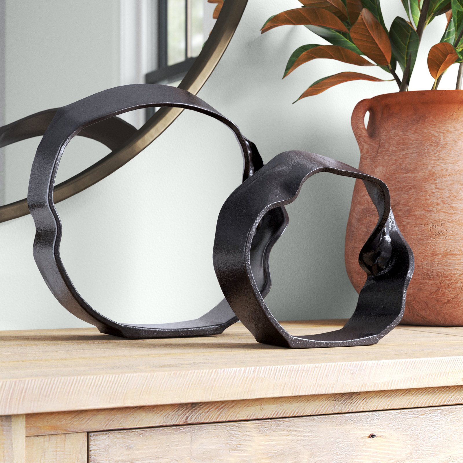 Harlow 2-Piece Sculpture, Black
