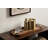 Solid Wood Rectangle Tray with Metal Handles