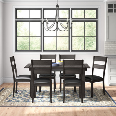 Schoenberg 7 Piece Extendable Solid Wood Dining Set