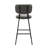 Holleran Upholstered Faux Leather Counter Stool with Steel Frame-991830070