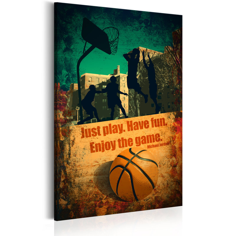 Enjoy The Game - Wrapped Canvas Print, 90 cm x 60 cm