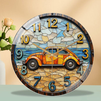 Horloge murale rétro pour voiture
