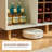 43.3'' Wine Bar Cabinet With Power Outlet, Smart Led Wine Rack & Glass Holder, Multi-functional Liquor And Coffee Bar Cabinet With Waterproof Countertop, Drawers, And Solid Wood Legs For Home Dining Room